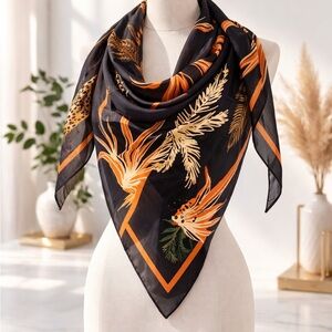 Gemma Layne
Leopard Print Square Silk Scarf